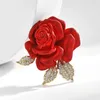 Broches Rose Flower High End Classic Peps for Women Fashion Party Party Mariage Accessoires Badges de bijoux