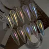 Hndo 10 Colors устанавливает зеркало Aurora Chrome Powder Glitter Glitter Pigment Dust Effect для декора для ногтей.
