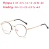 -0 5 -0 75 bis -4 0 Edelstahl kurzsichtiger Gläser Frauen Männer Metall Polygon verschreibungspflichtige Brille 1 0 1 5 4 0 Sonnenbrille 3120