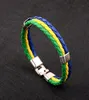 Nuova moda Russia Spagna Francia Brasile Flasile Leather Team Bracelet Men039s Fan Football Coppia di gioielli Regali Gift GIF4875745