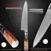 Chef-kok mes 8 inch mes damascus Japans VG-10 super stalen scheermesscherp gesneden vis sashimi mes vol tanggreep chef's mes