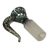 Rauchglasschalen 14mm 18 mm männliche Pfauenfarbe Schlitten Ölbrenner Filter Dicke Schüsselgelenke für Bongs Shisa Wasserrohr