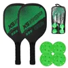 RACKETS PORSLE BALLES SETT PALLEBALL PADDLE DE 2 RACKETS ET 4 PORCES BOLLES RACKET RACQUET W BOLLS ACCESSOIRS SPORTS 240506