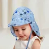 Cappelli cappelli tappo per secchio estivo per bambini protezione UV per cappelli da sole spiaggia per esterni ragazzi e ragazze capovolgono copertina regolabile brim -cappello da sole d240509