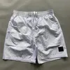 Klassische Männer Shorts locker sitzend schnell trocknendem Metall Nylon gefärbt Shorts Outdoor Casual 5 -Punkte Strandschwimmhose Hose si