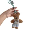 Keychains Lanyards Plush Doll Bear Keychain Plush Keychain Mochila Materna MAILLARD Material de plush Material J240509