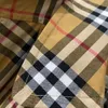 Met logo klassiek rooster katoen stof Britse stijl trench jas voor vrouwen nieuwe zomer korte mouwen jurk dames dubbele knop over lange plus size s-m-l-6xl