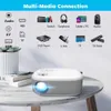 Projektoren C520 Mini LED Projector HD 200 -Zoll -Heimkino -Filmspiel tragbarer LED 3D -Videoprojektor für 1080p Cinema C520 J240509 geeignet