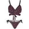 Frauen Badebekleidung sexy grüne und goldene Leoparden Bikinis Set Tierfell Print Bikini Badeanzug Push -up Hosentrain Fitness Damen Badeanzug