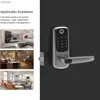 Smart Lock Smart Door Lock med biometriskt fingeravtryck/lösenord/smartkort/nyckellåsning/USB -laddare WX