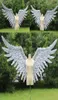 Highend Grey -Serie Big Angel Wings DIY Hintergrund Wanddekoration Requisiten Gray Fairy Wings für Bühnenshow Dancing3269815