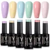 Yokefellow 10 ml gel nagellakset pastel naakt roze purpel blauw 6colors lente zomer nagellak afwezig afgel van gel nagellakkit 240426