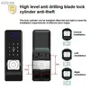 Akıllı Kilit Avlu Dairesi Akıllı Kapı Kilidi Tynea WiFi Parmak İzi Kilit Kartı NFC Parola Uygulama Anahtarının Kilidi IP68 Su geçirmez Elektronik Kilit WX