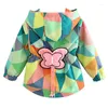 Giacche per bambini cappotto bambine cappotti autunnali a maniche lunghe giacca farfalla esterna primavera fumetti con cappuccio