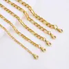 Chaînes Gold Couleur en acier inoxydable Lien Figaro Chaîne pour collier pendentif 5 cm Chaîne d'extension queue étiquette bricolage Bijoux Gift Couper ACCESSOIRES D240509