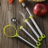 Intaglio da 4 coltelli kit attrezzi kit di utensili da baller a battitore piolo di frutta in acciaio inossidabile per il melone gelato piastra