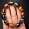 Link Bracelets Natural Colored Tiger Eye Stone Bracelet Women Beautiful Colorful Crystal Energy Healing Fashion Jewelry 1PCS