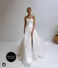 Robe de mariée légère sans bretelles de créateur 2024 Nouveau style élégant trains de terrain de voyage grande taille