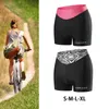 Abbigliamento motociclistico Donne 3D Shorts imbottiti in bicicletta per la bici da bici da bici da bici