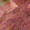 Bright Little Flowers Embossed Yarn Dyed Jacquard Fabric Spring Autumn Womens Soft Bubble Dress Diy Sewing Fabric 50cmx155cm 240508