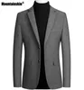 Men039s garnitury Blazery Męskie solidne kolor Blazer Zime wełna wełna grubość wysokiej jakości biznesu Slim Fit Suknia ślubna mężczyzna MT0493582081