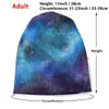 Bergen kühle bunte farbenfrohe Galaxy Stoff Gesichtsmaske Beanies Strickhut lustige Masken entzückend süß für Frauen Mädchen