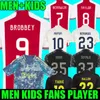 Akpom 23 24 25 Fußballtrikots Mikautadze Berghuis Dritter Black Kit van Den Boomen Bergwijn Marley 2024 2025 Sosa Football Shirts Männer Kinderuniforms Cruyff Sutalo