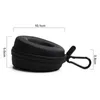 Wachboxen Reisekoffer Single mit Reißverschluss für Aufbewahrungspolsterung runde und tragbare Armbanduhren bis zu 50 mm (schwarz)