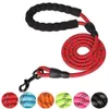 Nylon Rope Dog Leash Reflective Pet Running Tracking Leashes 1.5M Long Handle Durable Lead Dogs Mountain Climbing Ropes es s s