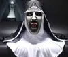 Party Masks Nun Horror Mask Rollspelande Valak LaTex med en huvuddukslöja Full Face Helmet Costume Halloween Props Q240508