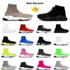 Chaussures de chaussettes de designer hommes femmes graffiti blanc noir rouge beige rose néon jaune speed runner troin vintage plateforme plate de plate-forme de plate-forme