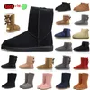 Australien mini stövlar klassiska designer skor tasman plattform ugglie booties får ull kvinnor stövel flicka päls ug casual billig slip-on restnut väder snöig varm vinter