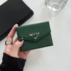 Bolsa de órganos, billetera de cuero con estampado cruzado, cambio para hombres y mujeres, estilo corto de mujeres de alta gama, minimalista