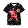 T-shirts Santa Claus-serie 3D-geprinte volwassen T-shirt voor kinderkleding nieuwe mode ronde nek korte mouwen straat hiphop populaire topl2405