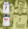 Custom nay mens Youth / Kids Luka Doncic 7 Real Madrid White Basketball Jersey Top cousé S-6XL