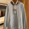 Mens Hoodies Sweatshirts Hoody Designer Hoodie Tide Brand Hooded Sweater Classic Plaid Stitching Loose Pullover Women Hoodies mode Bomullsjacka toppkvalitet