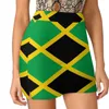 Jupes Jamaïcain National Flag Jupe féminine avec Pocket vintage imprimer une ligne des vêtements d'été