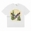 Designer Summer Mens T-shirts Womens Rhude Shirts Designer for Men Tops Tops Polos ricami Magliette per magliette a maniche corte Tshirt grandi magliette 990