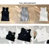 Designer Women Knits Luxury Tshirts Upgraded Version All-match Tees Ice Silk Tops t Shirts Summer Sleeveless Woman Vest Short Shirt Lady Slim Sexy Slimming Vests UWDK