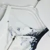Lässige Kleider Französisch 2024 Promi -Stil Slim und sexy Hangsgurtkleid für die Sommer -Tintenmalerei für Frauen Long Rock