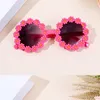 Enfants Lunettes de soleil Sunblock Enfants Round Flower Lunettes de soleil Filles Garçons Baby Sport Shades Lunes UV400 Extérieur Protection solaire Protection des lunettes