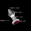 Autres éléments de beauté de la santé Crystal Plug anal non métallique BDSM Expansion non vibratrice attrayante Q240508