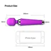 Autres articles de beauté de santé puissant vibratrice AV Magic Wand Av pour femme clitoris stimulateur S shopt pour adultes g spot vibrant gode pour les femmes y240503