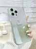 Étui de téléphone iPhone 15 Starry River Gradient Flash Pink Swan Glass Anti Drop adapté pour iPhone 13 Promax Simple and NOUVER