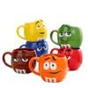 MM kaffemuggar keramiska tekoppar och muggar stor kapacitet Mark Bean Expression Cartoon Creative Drinkware C19041302 3017