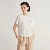 T-shirt femminile BC-24 RTS Domande Abbigliamento di alta qualità Merino Merino Silk Maglietta a maglia Abbigliamento da donna WholeSeleel2405