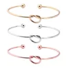 bracelet fille simple torsion bracele ouverte 3 couleurs demoiselle d'honneur bracelet ajusté pour les femmes de fête de mariage bijoux bijoux de Noël cadeau 310p