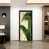 Adesivi piante di palme da carta da parati 3d adesivi adesivi adesivi vinile mandala rilievo di copertura murale porta per soggiorno per la casa decorazioni per la casa
