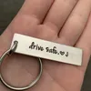 Drive Safe Stainless Steel Keychain Friend Key Ring 240506