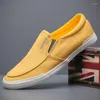 Casual Shoes Men Canvas Spring Summer Fashion Slip-On Trend Flat Confight Man Miness 23051